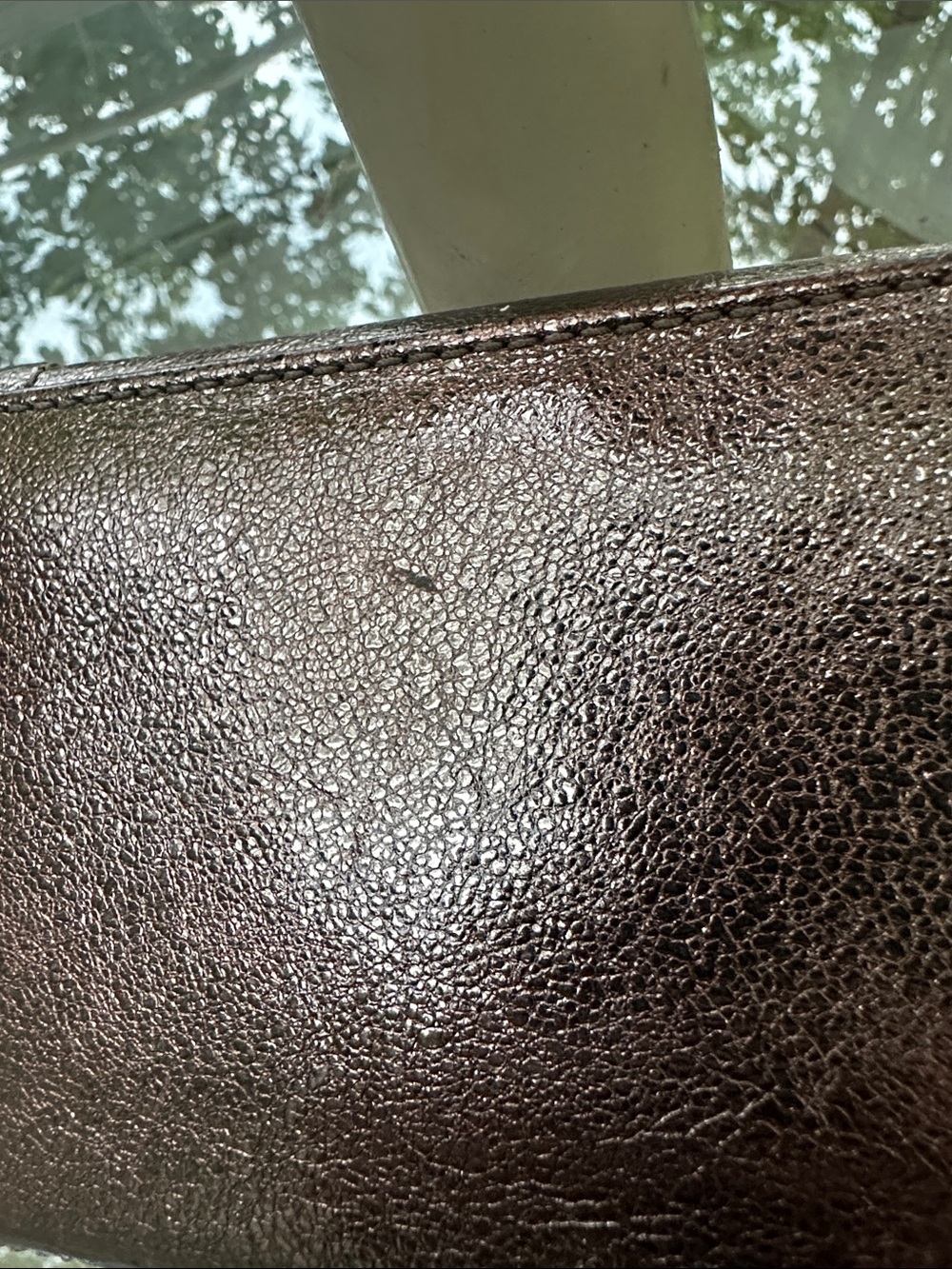 Coach Vintage Metallic Pewter Compact Wallet - Picture 10 of 11